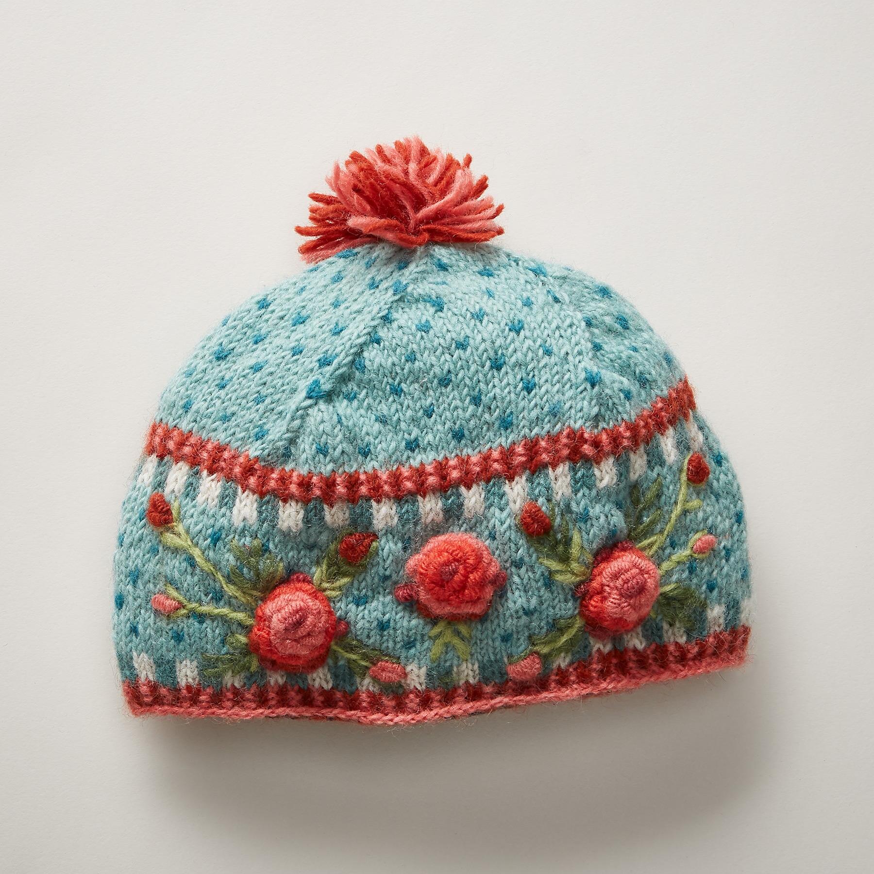 Frosty Blooms Beanie