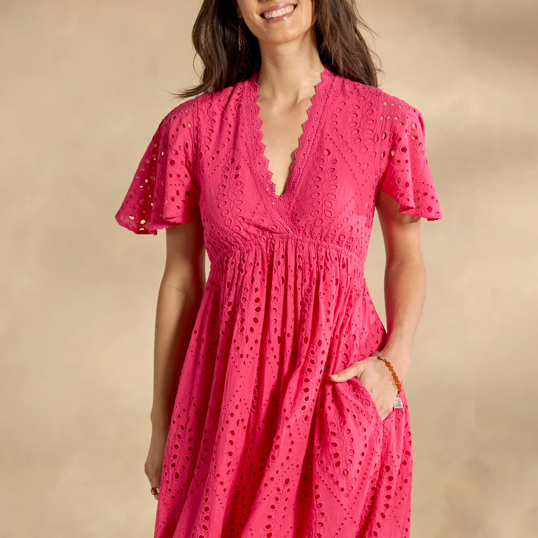 Juno Eyelet Dress, Petite