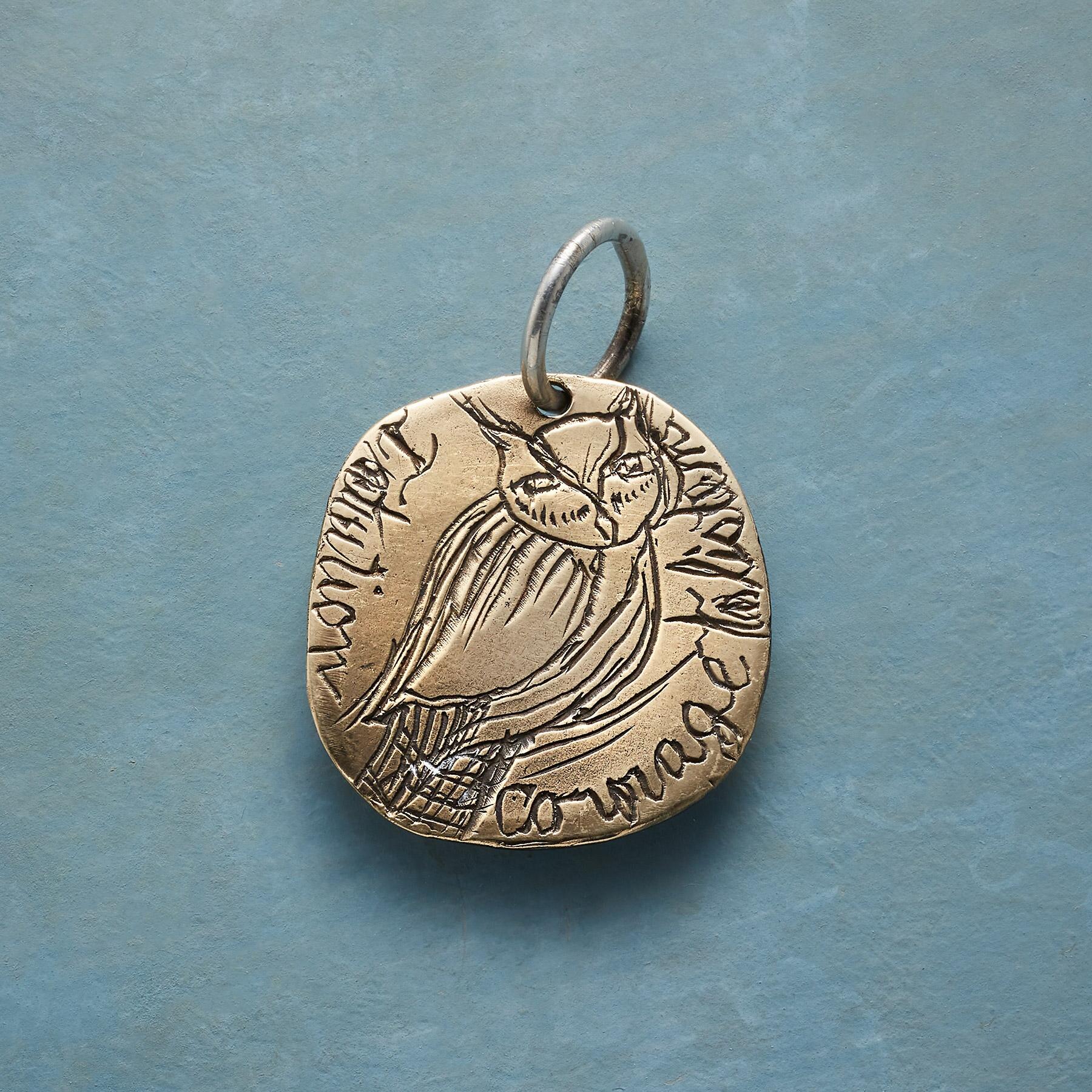 Gold Wise Old Owl Charm