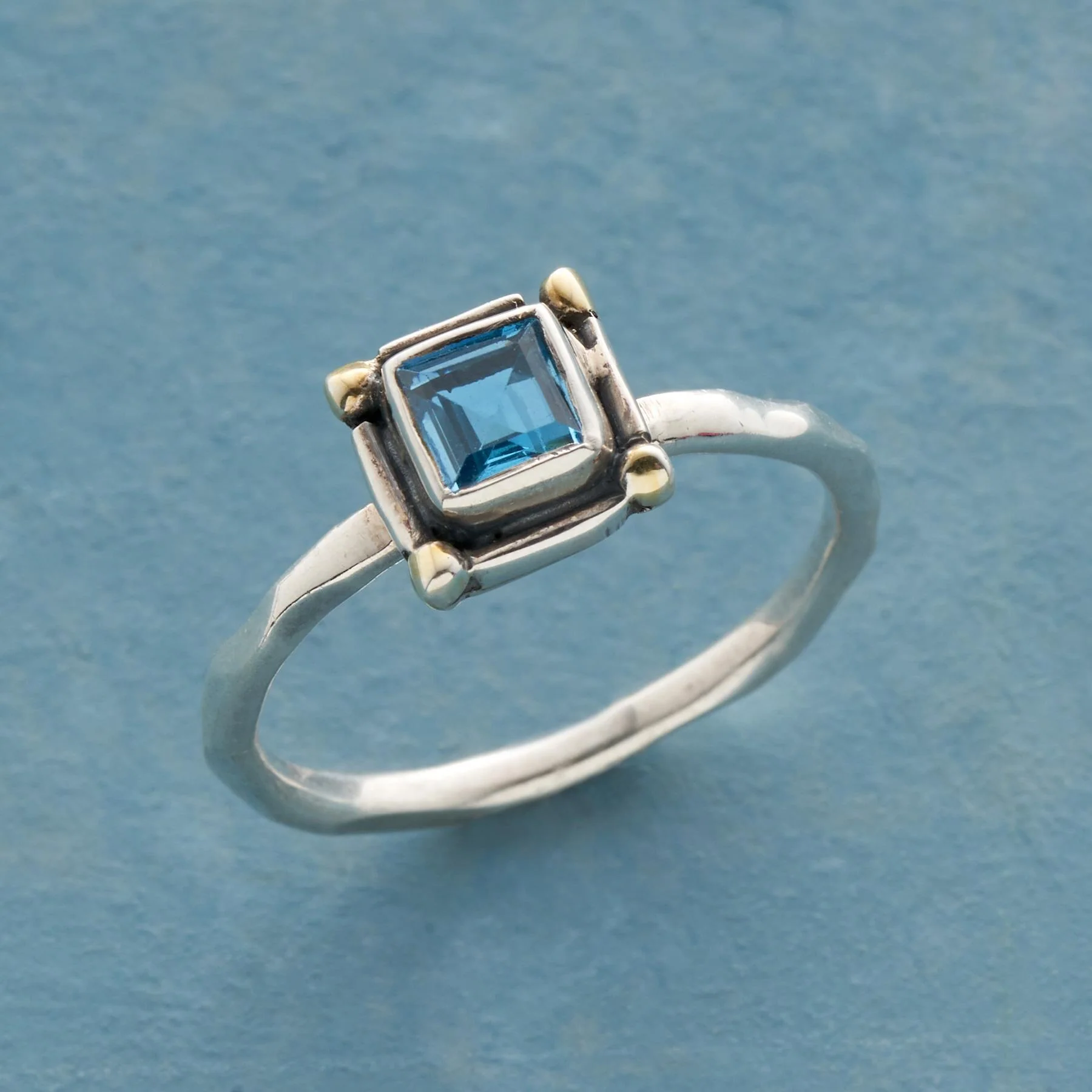Terraced Topaz Ring