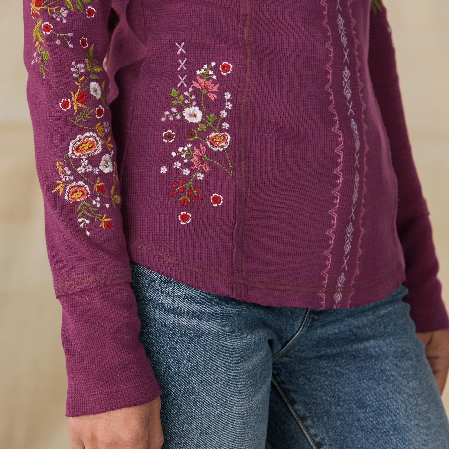 Fayette Floral Henley, Petite