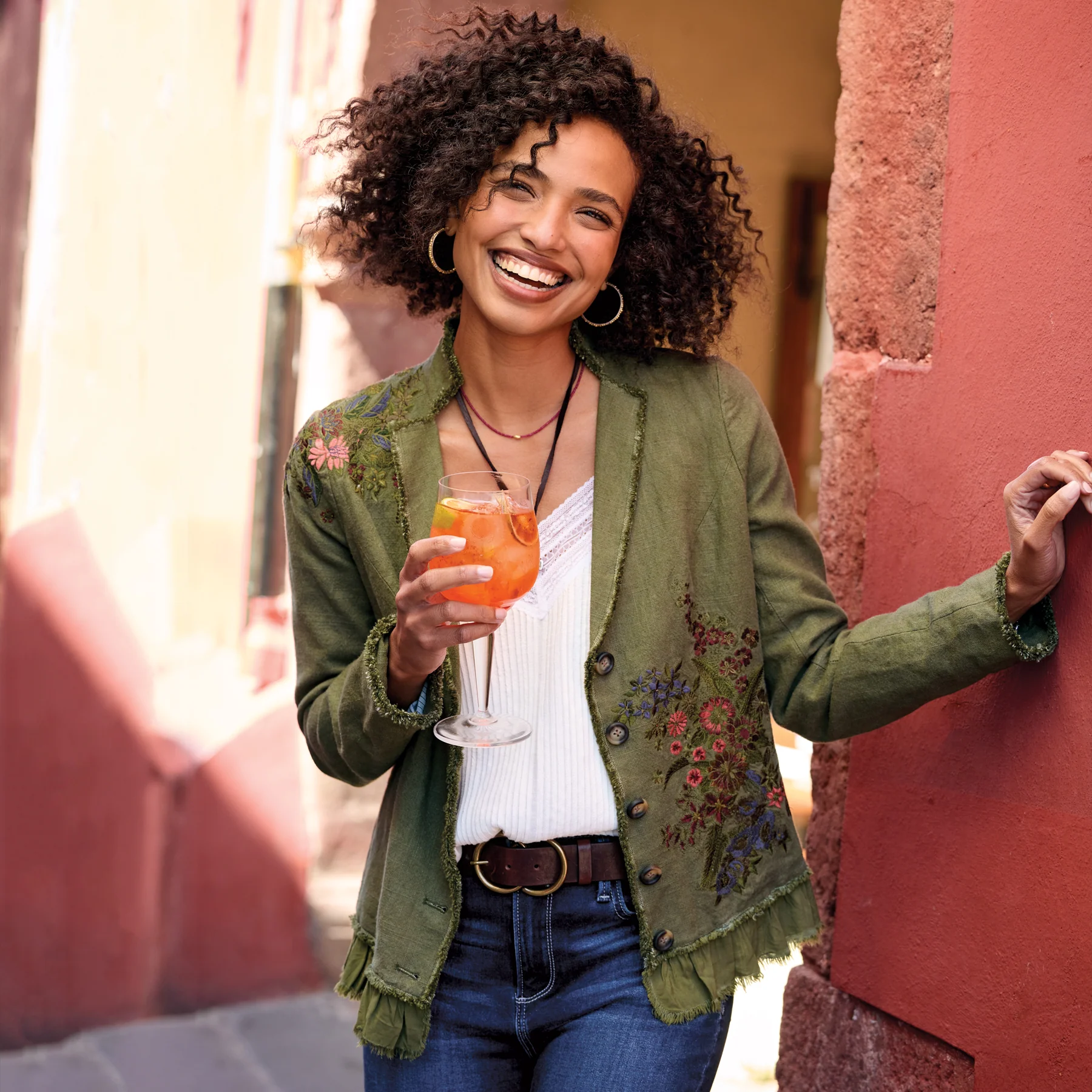 Tonala Floral Blazer, Petite