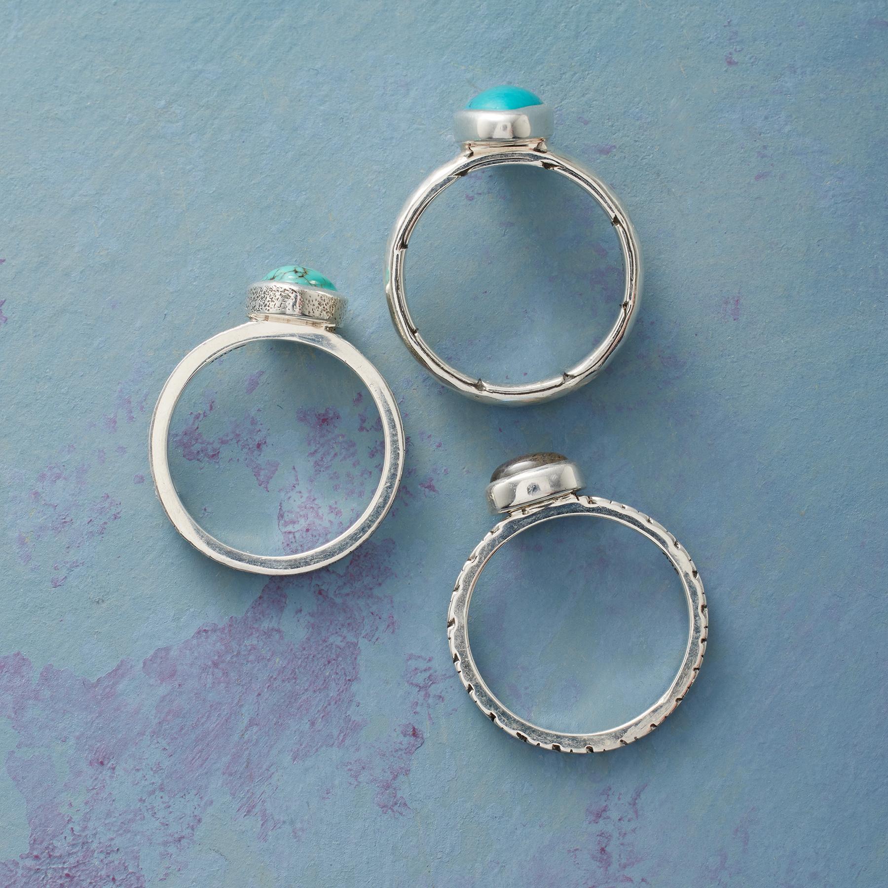 Study In Blues Ring Set