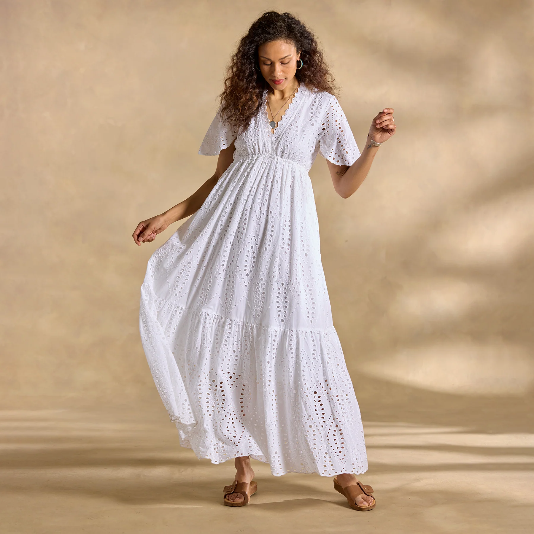 Juno Eyelet Dress, Petite