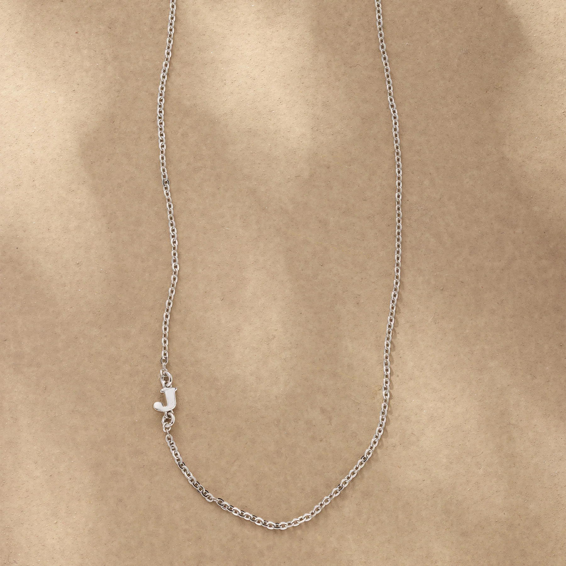 Silver Initial Spark Necklace