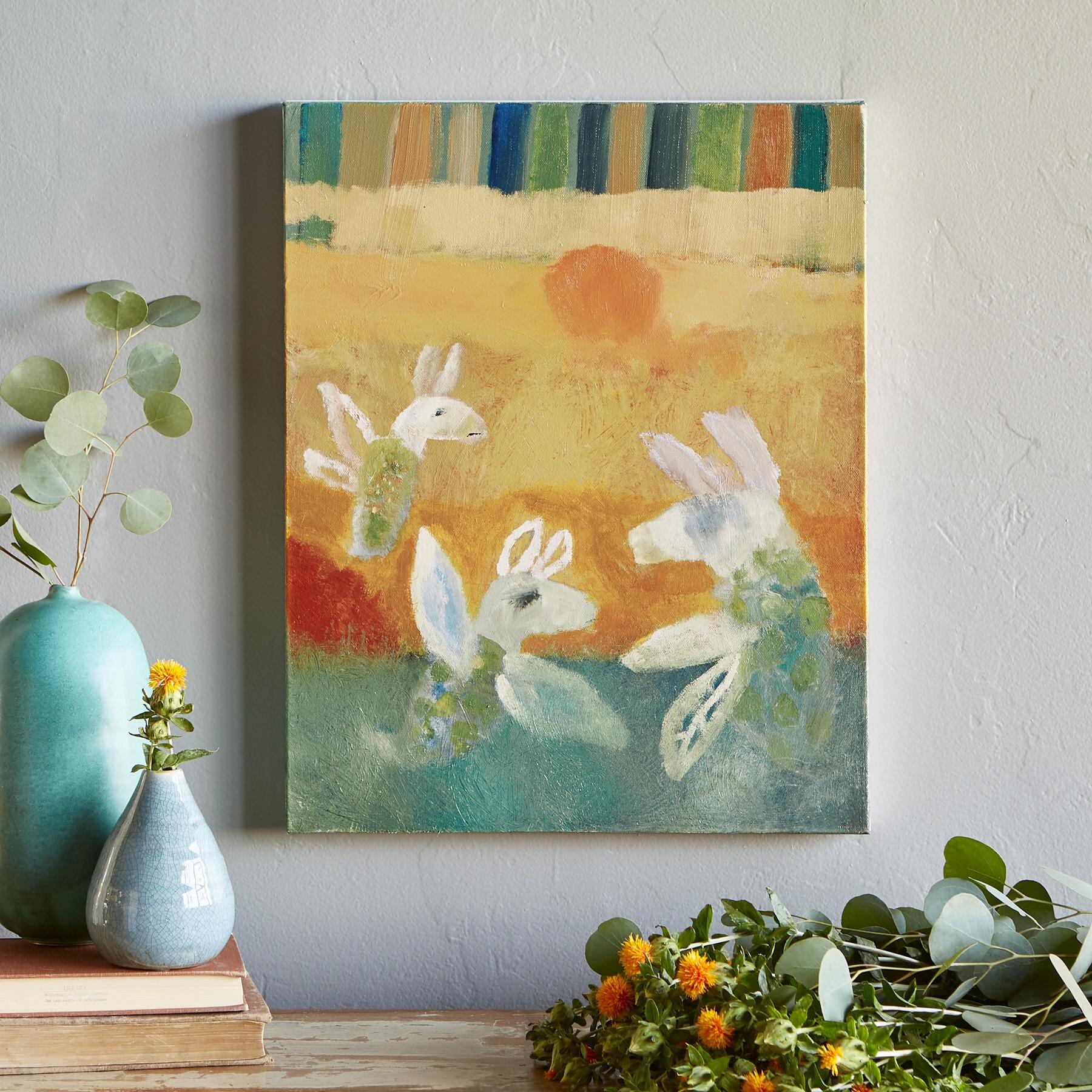 Flying Donkeys Painting