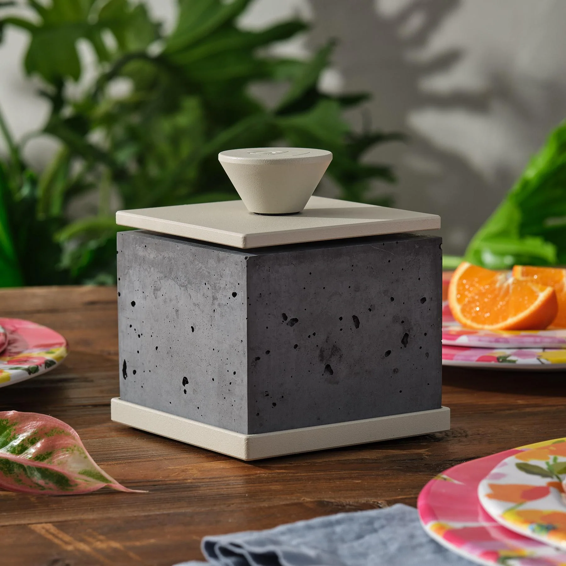 Personal Tabletop Fireplace - Square