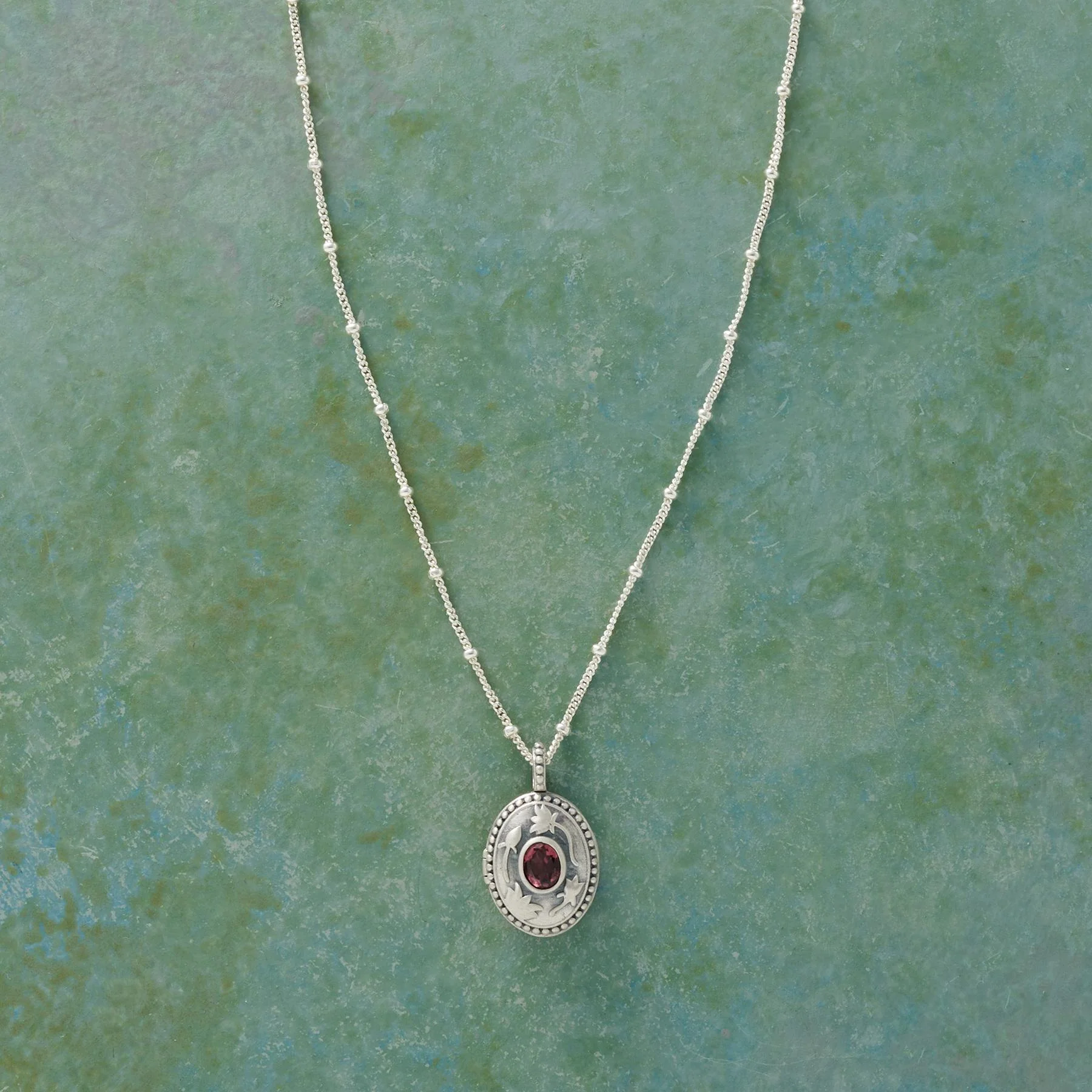 Sterling Silver Birthstone Locket