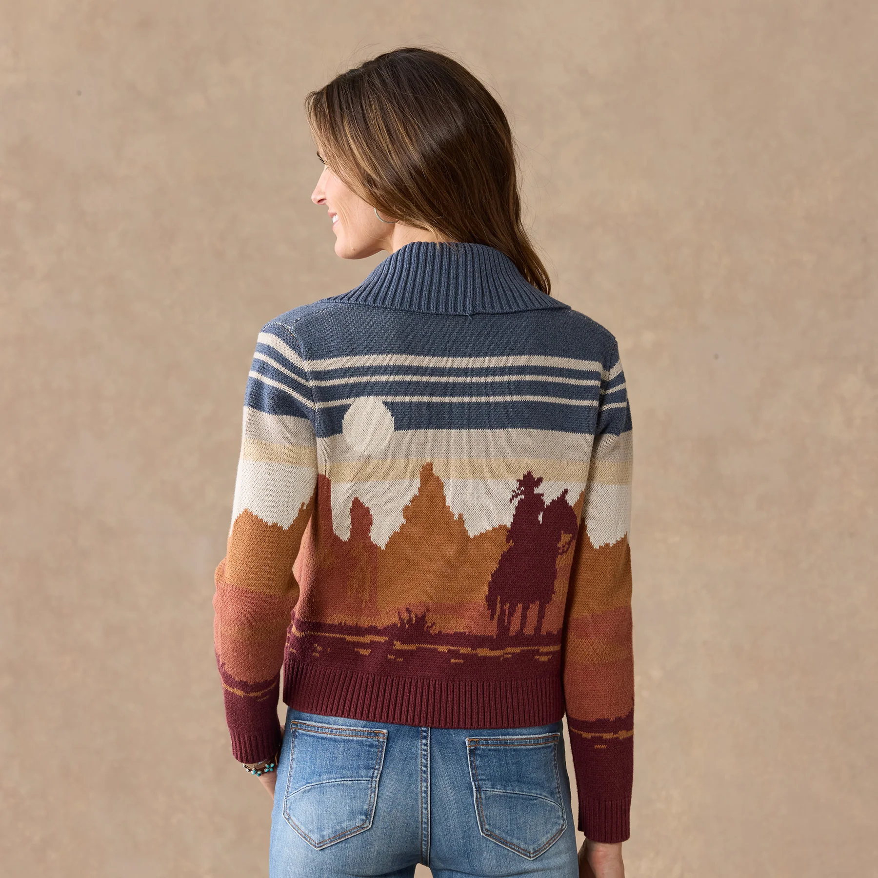 Western Scenic Cardigan