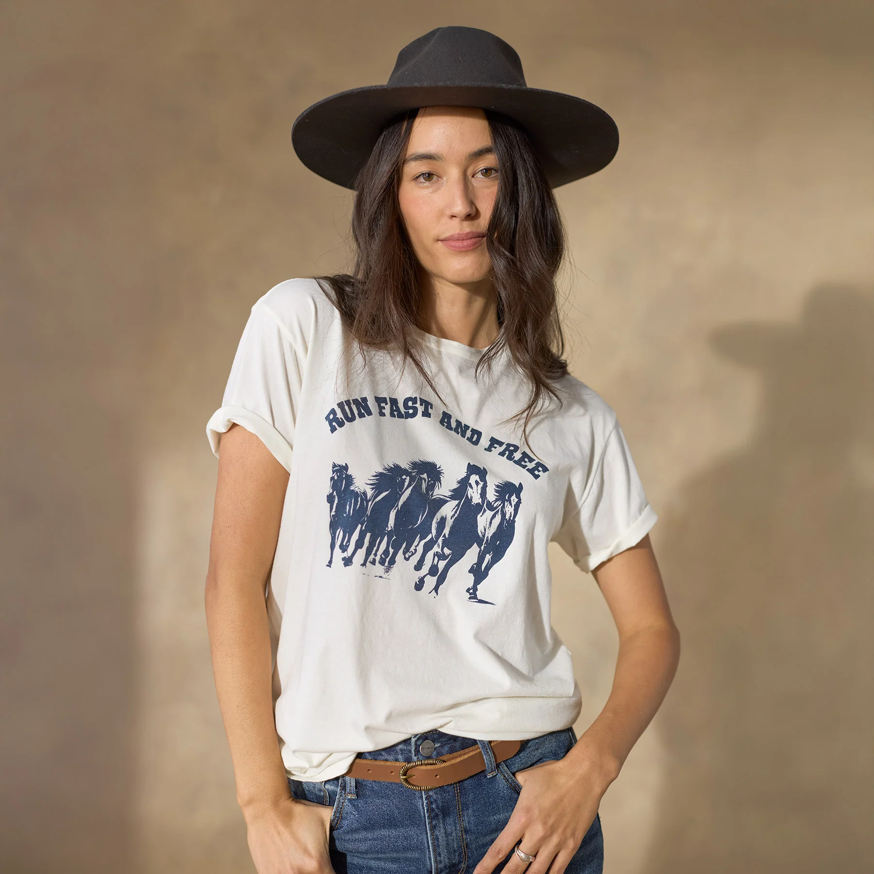 Run Fast And Free Tee