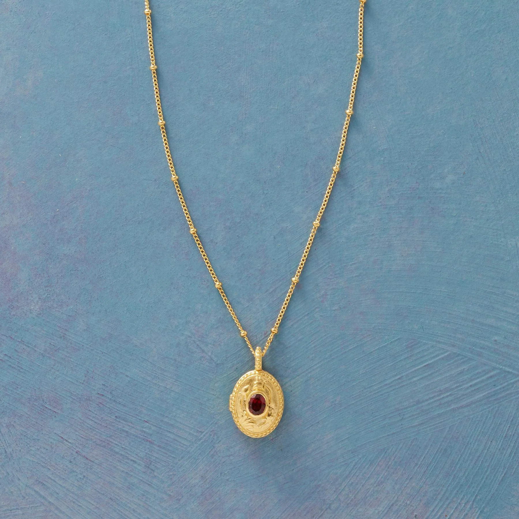 Gold Vermeil Birthstone Locket