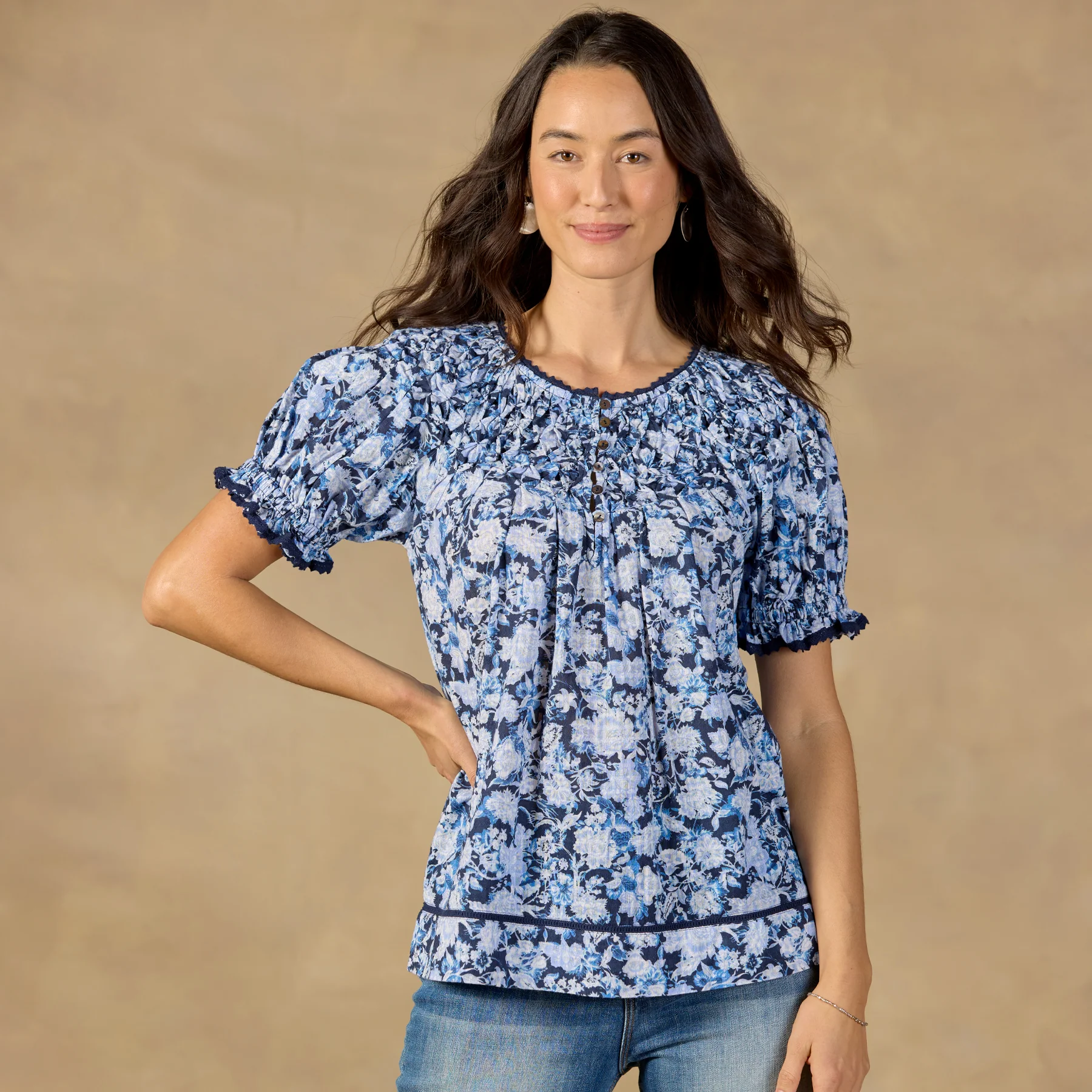 Lodi Printed Top, Petite