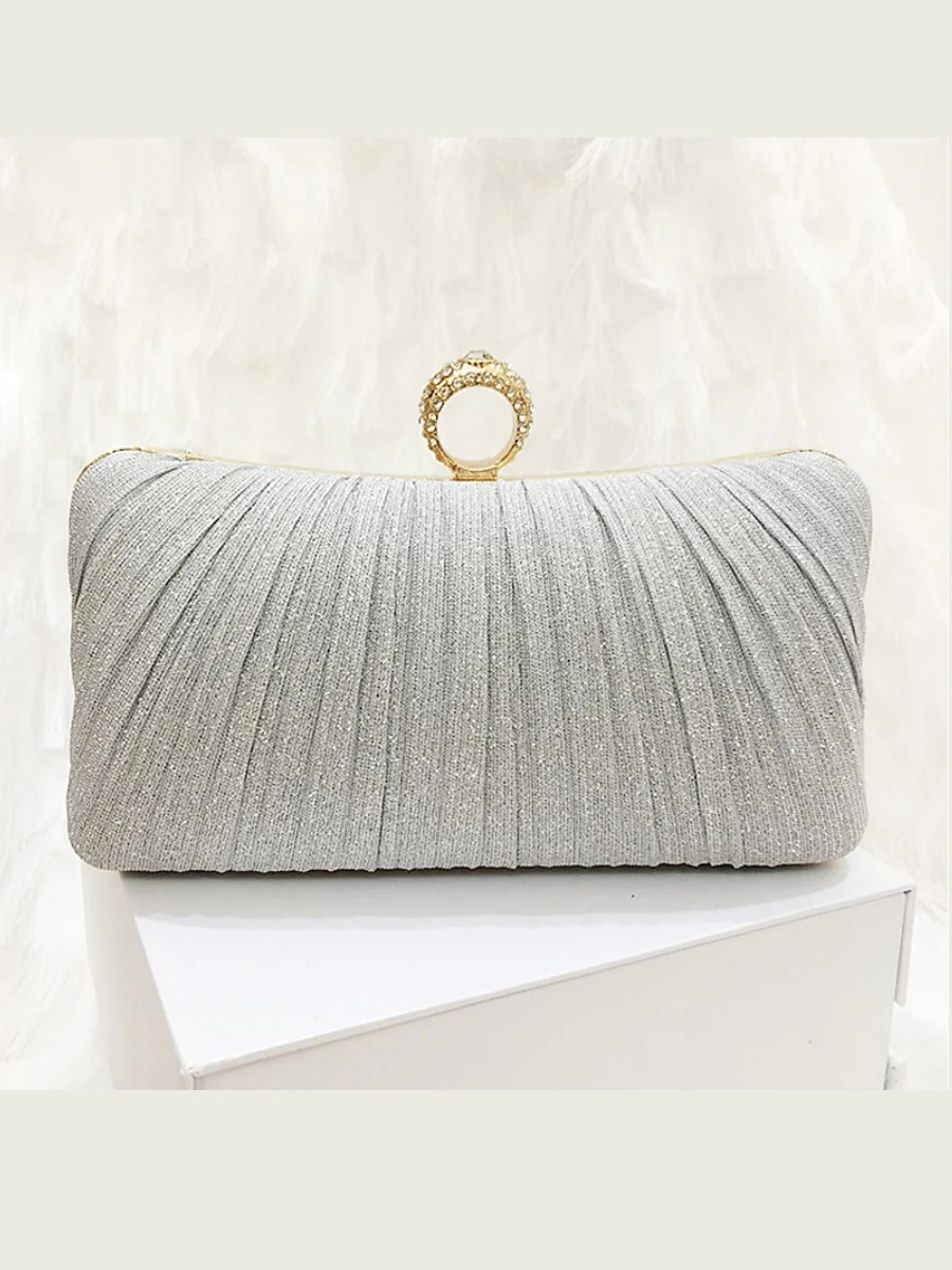 Synthetic Chain Waterproof Solid Color Clutches & Evening Bags - QUGEX