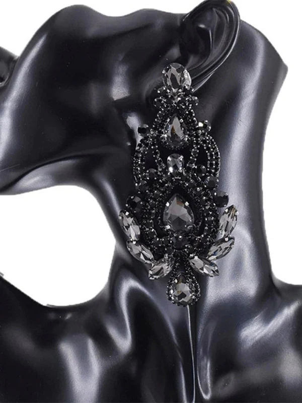 High-end Rhinestone Earrings Trendy Accessories Earrings - QUGEX