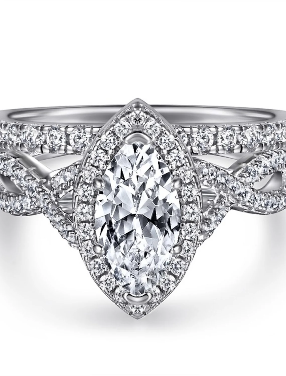 Wedding Ring Wedding Classic Silver S925 Sterling Silver Precious Stylish Simple - QUGEX