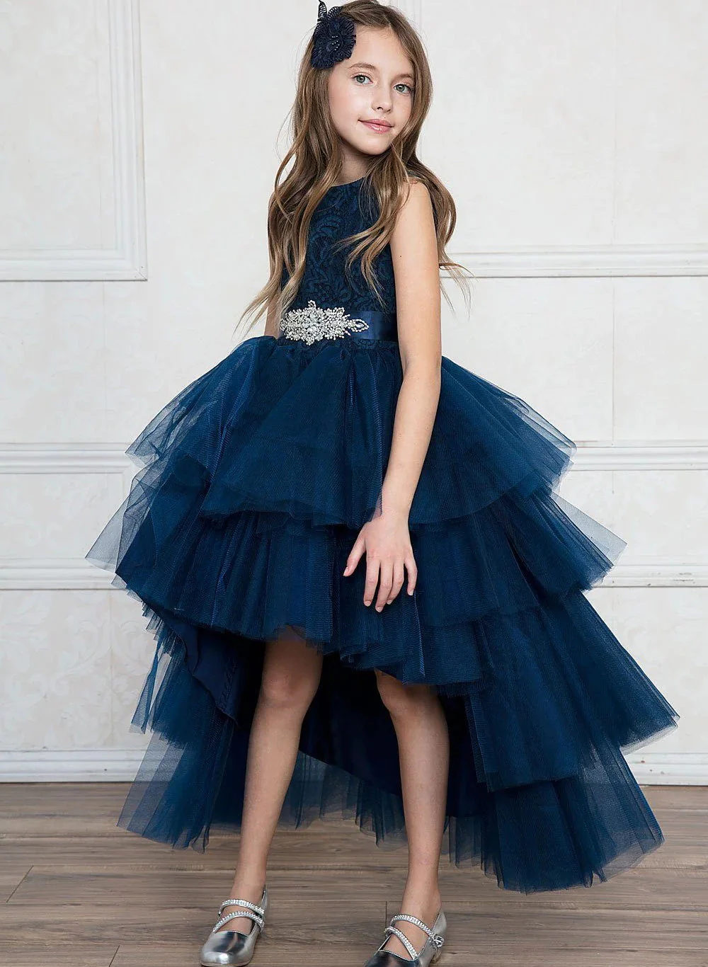 Ball Gown Tulle Flower Girl Dresses With Beading - QUGEX