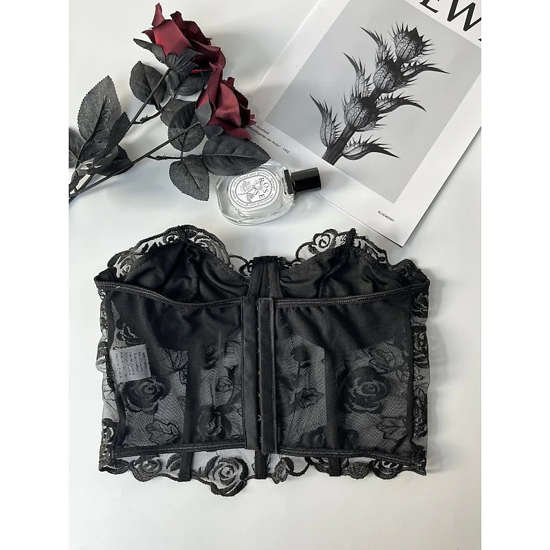 Women‘s Tummy Control Overbust Corsets Tops for Wedding Party Birthday - QUGEX