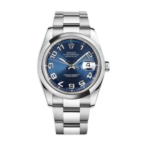 Rolex Datejust 116200BLCAO 36mm Men’s Silver-tone Oyster Bracelet Swiss Replica Wacthes