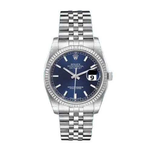Rolex Datejust 116234BLSJ Men’s 36mm Watch Silver-tone
