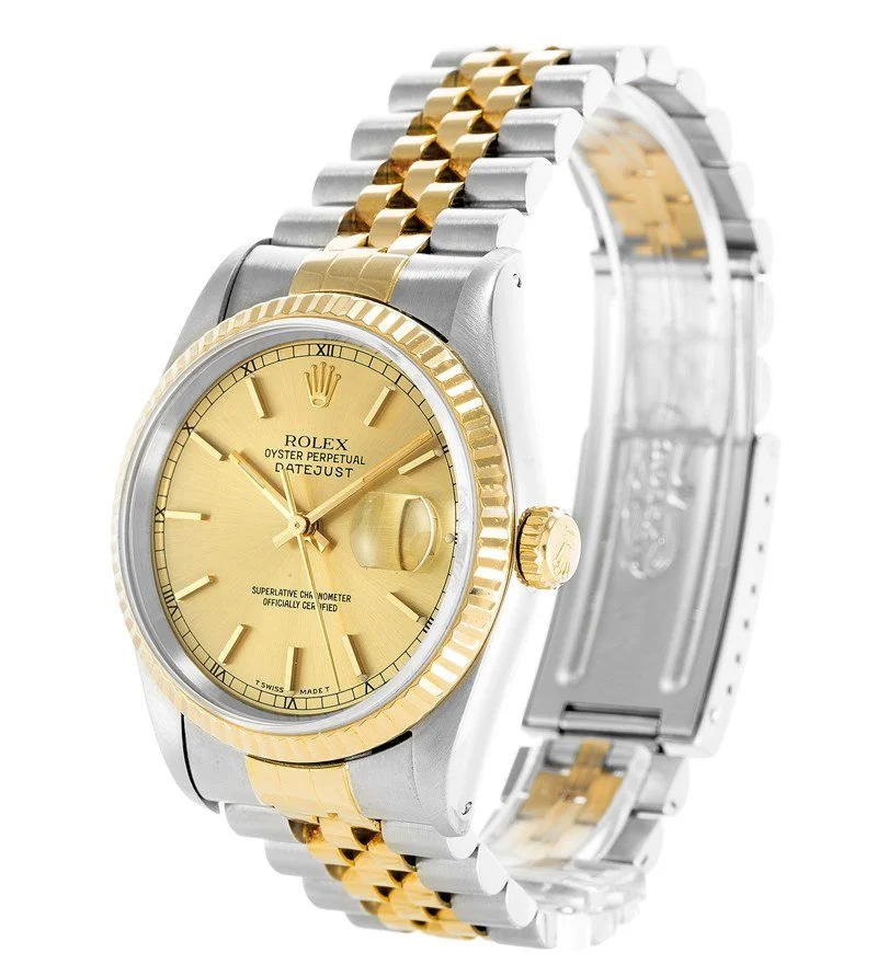 Rolex Datejust 36mm Gold Dial 16233