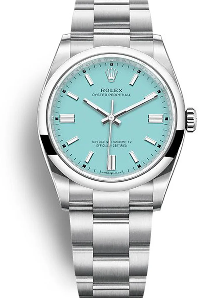 Rolex Oyster Perpetual 36mm Tiffany Blue Dial 126000