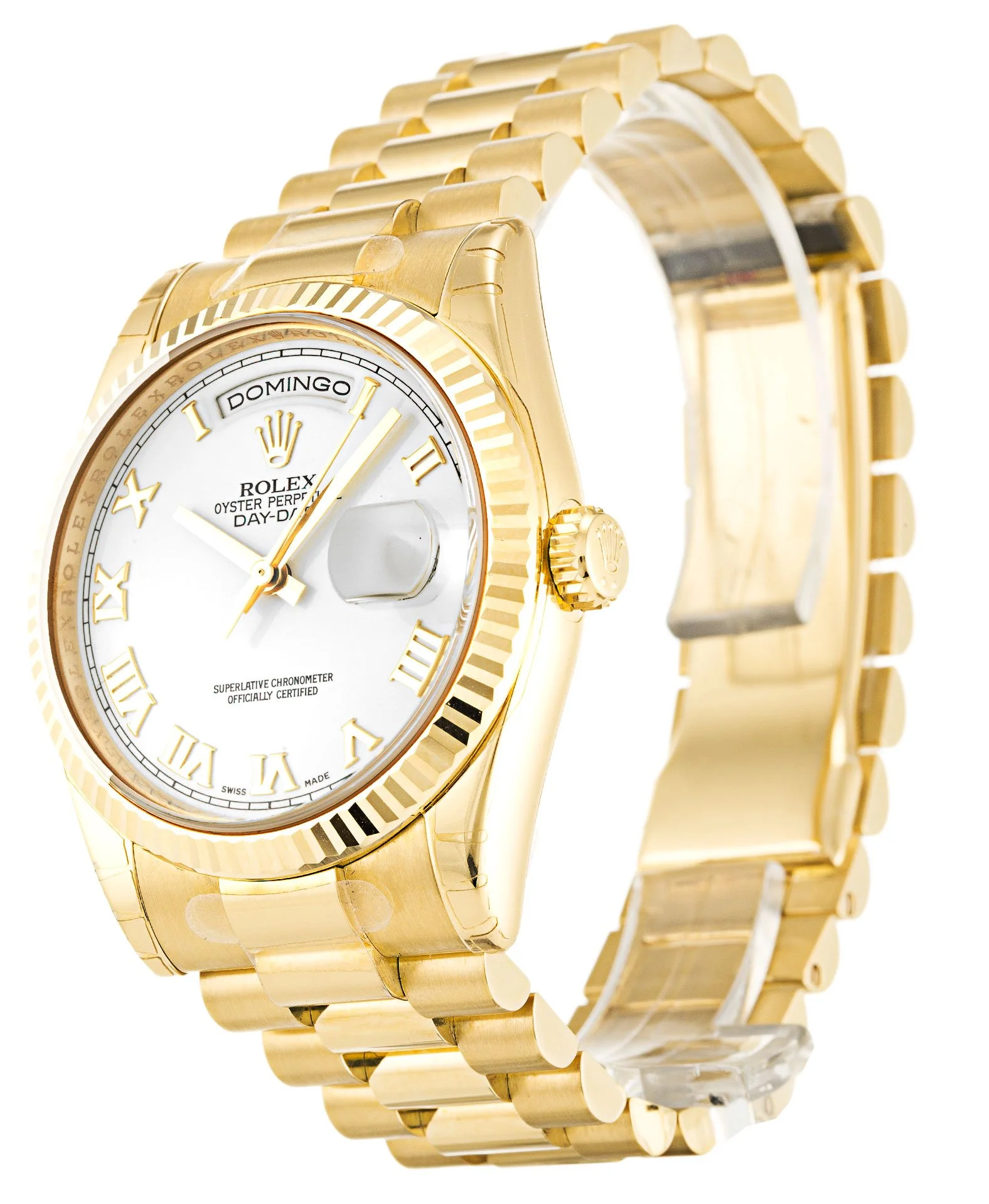 Rolex Day-Date 36mm White Dial 118238