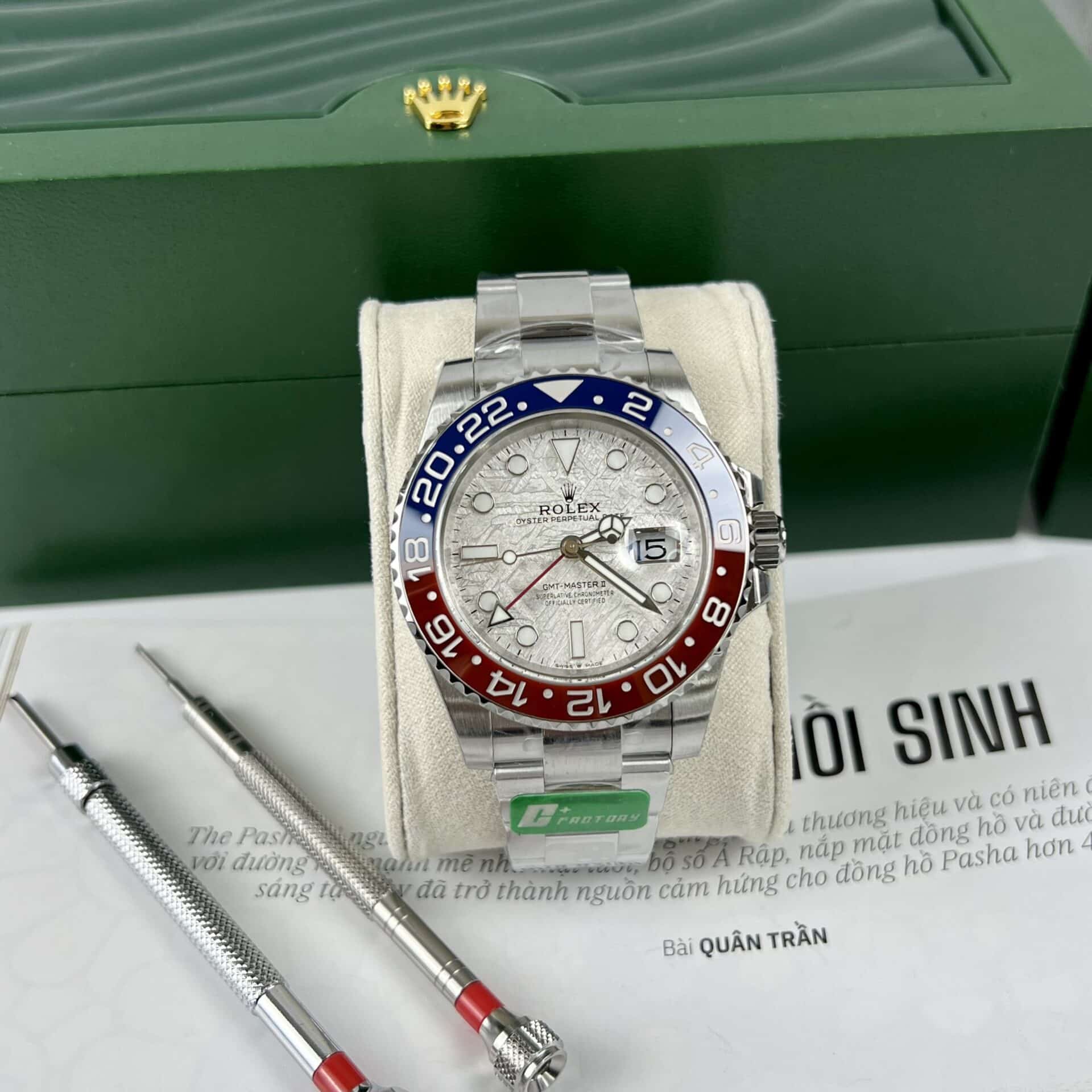 Superclone Rolex GMT-Master II Meteorite Dial 126719BLRO  Superman  Oyster