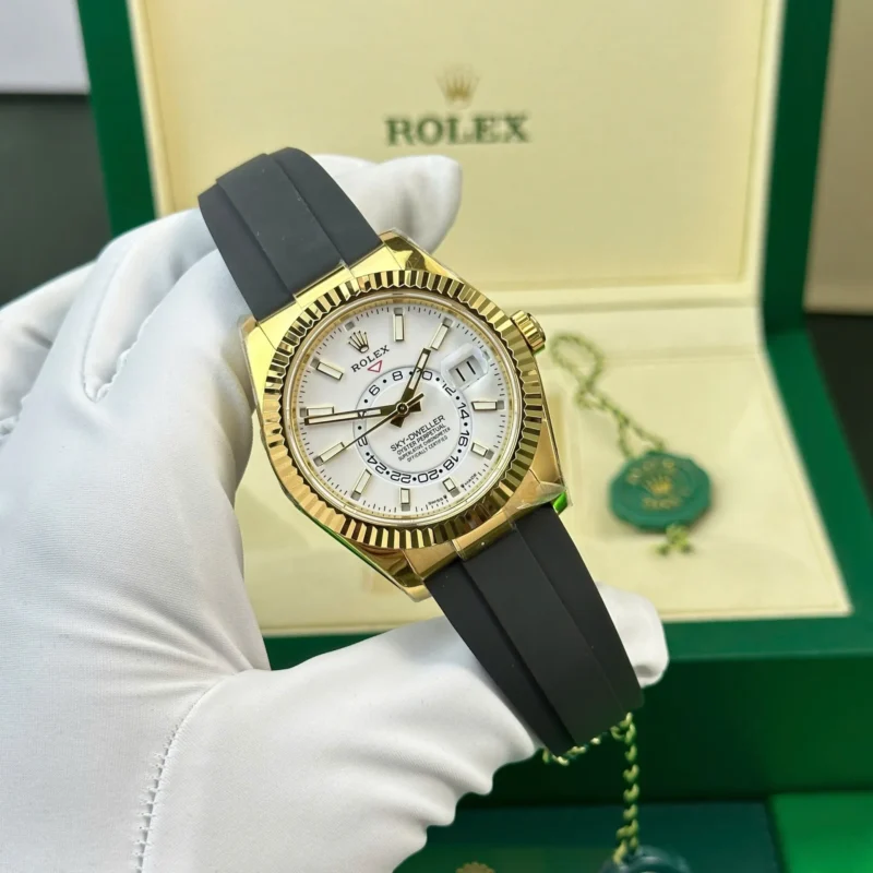 Superclone Rolex Sky-Dweller 42 mm Intense white Dial 336238