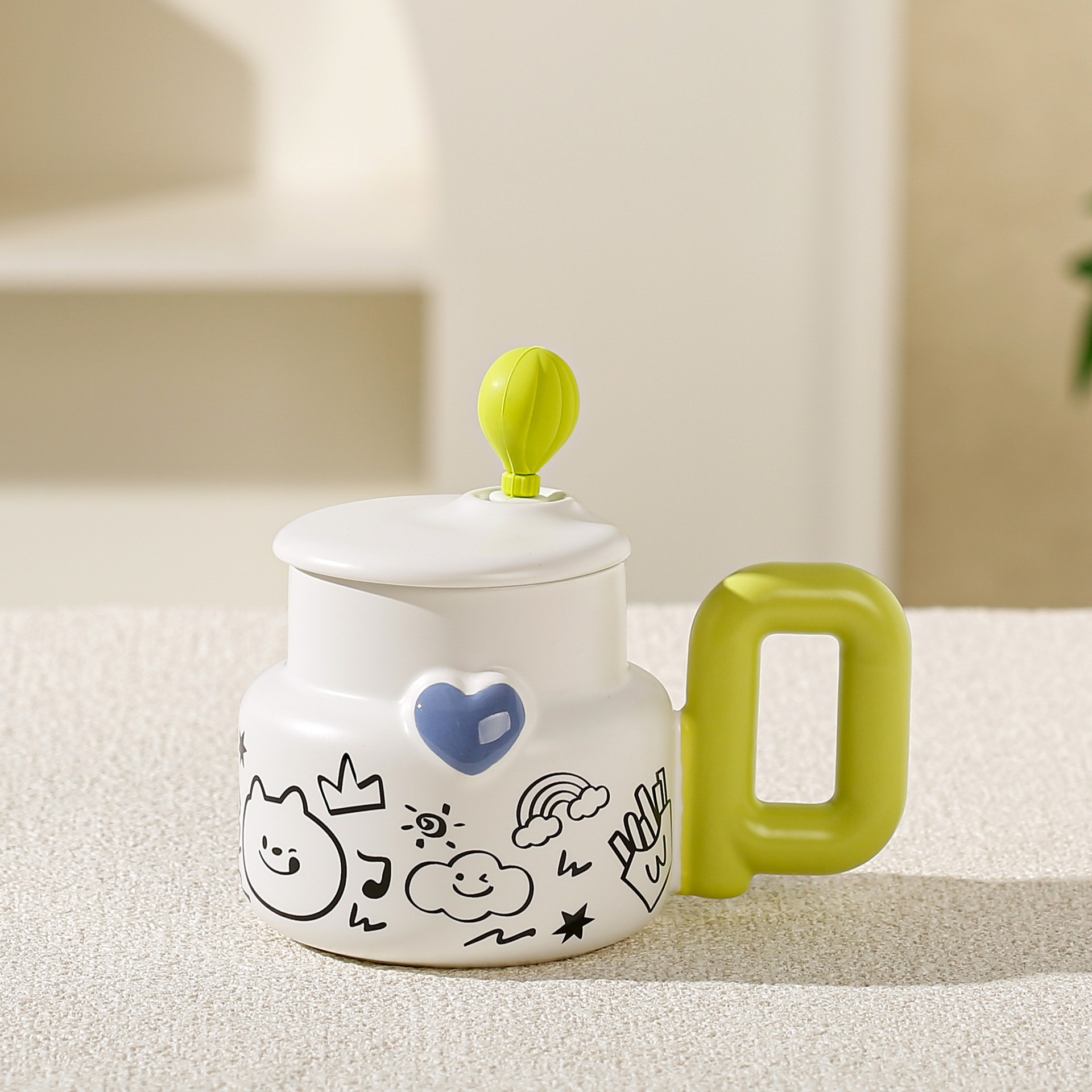 Ceramic Mug with Lid