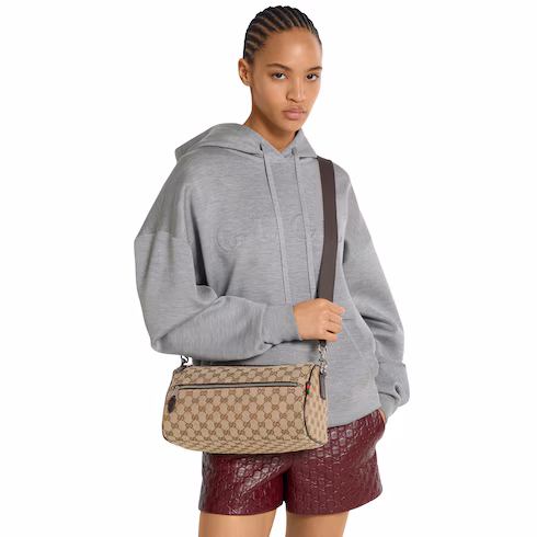 GG canvas small cylinder bag ‎834455FAEPT9753