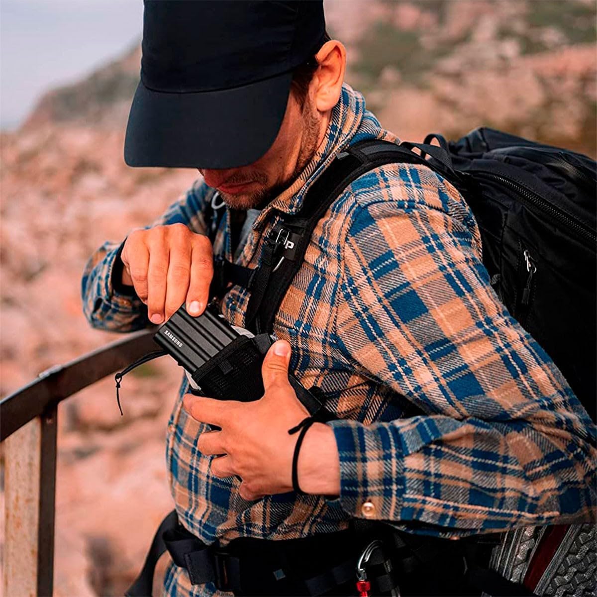 Samsung T7 MU-PE2T0S/EU Dysk Przenośny Ssd, Czarny, 2 TB