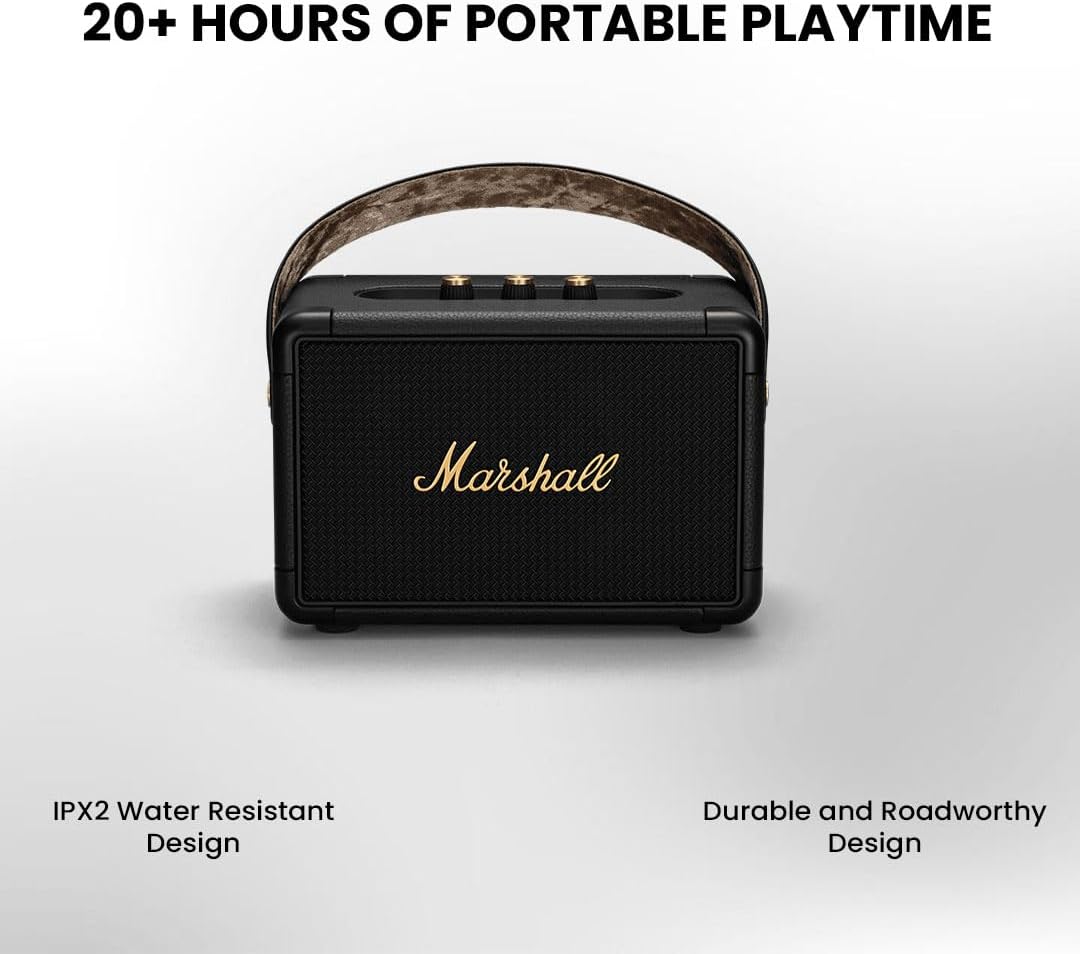 Marshall Kilburn Ii 1005923 Głośnik Bluetooth, Czarny, 8 W, 2,5 kg