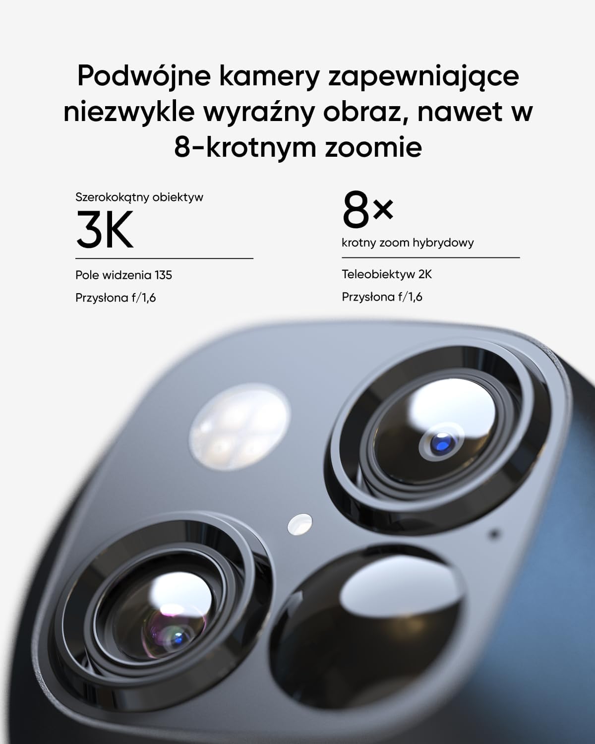 eufy Security SoloCam S340 Podwójne kamery Solarna kamera bezpieczeństwa Zewnętrzna bezprzewodowa, domowa kamera bezpieczeństwa 3K, nadzór 360°, Wi-Fi 2,4 GHz, brak opłaty miesięcznej
