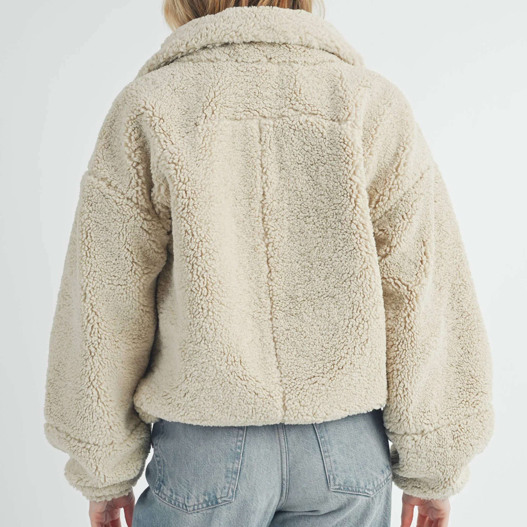Bone Sherpa Zip Jacket