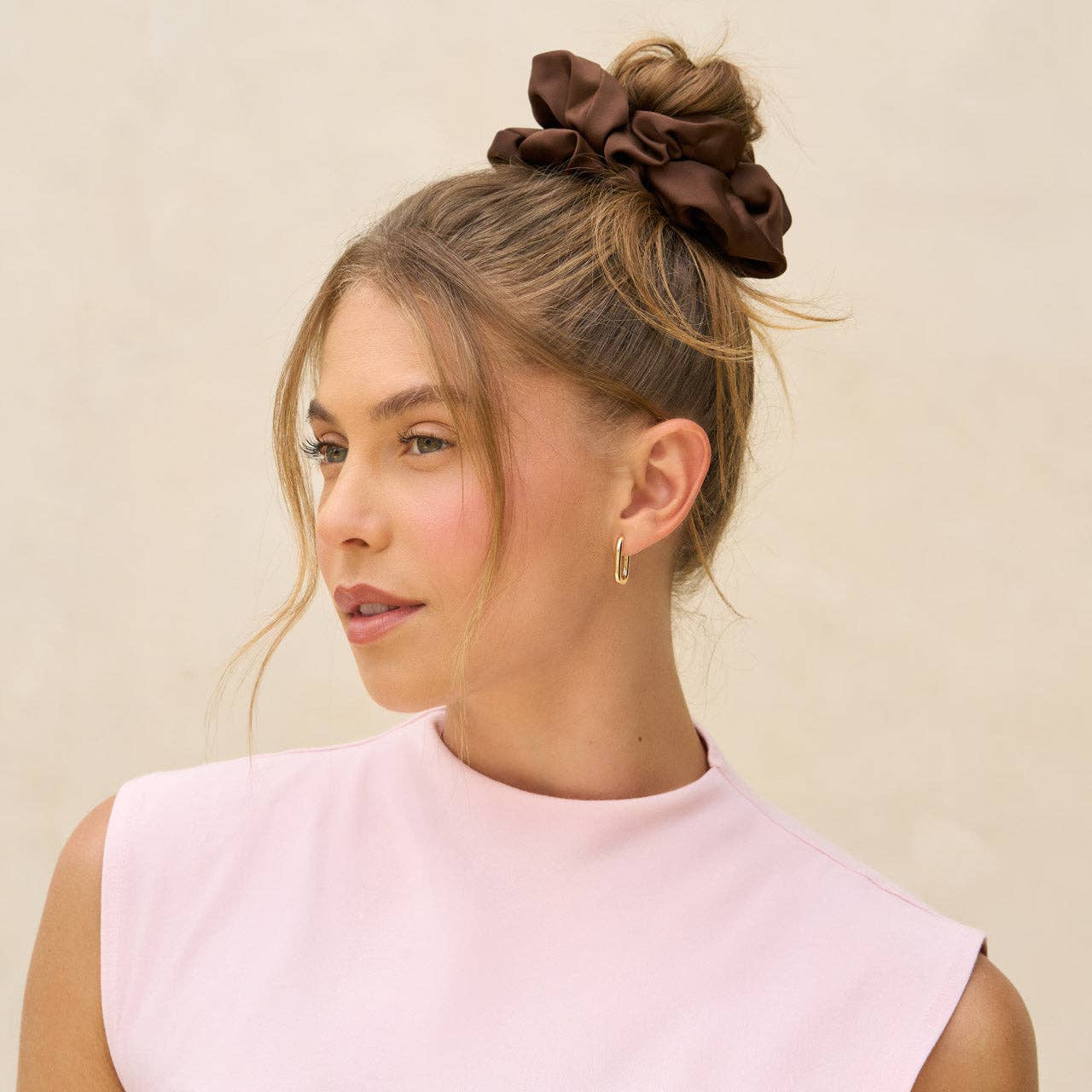 Kitsch Black and Chocolate Oversized Scrunchies