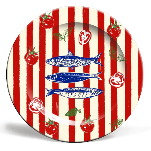 Sardines and Tomato Plate