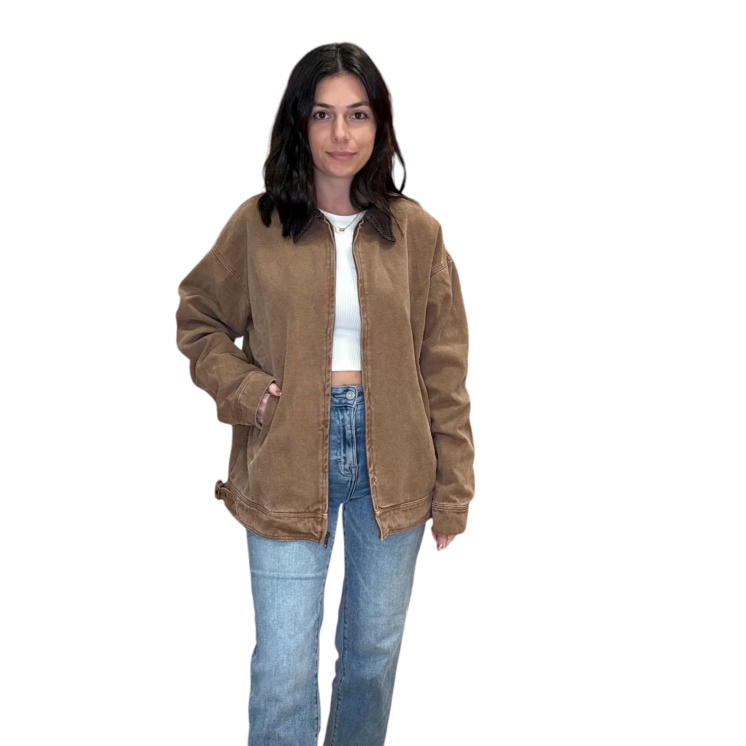 Vintage Brown Corduroy Barn Jacket