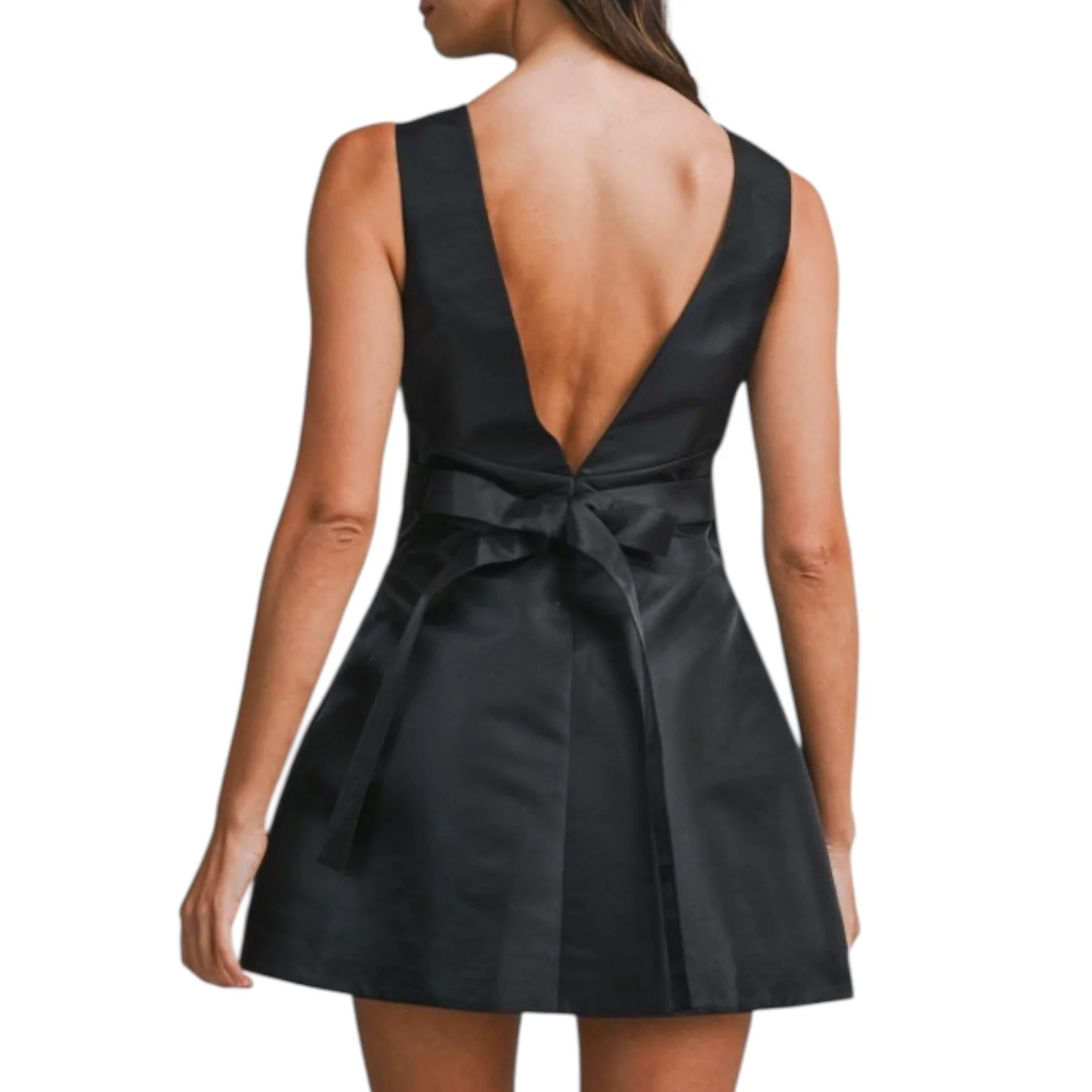 Midnight Jewel Square-Neck Mini Dress