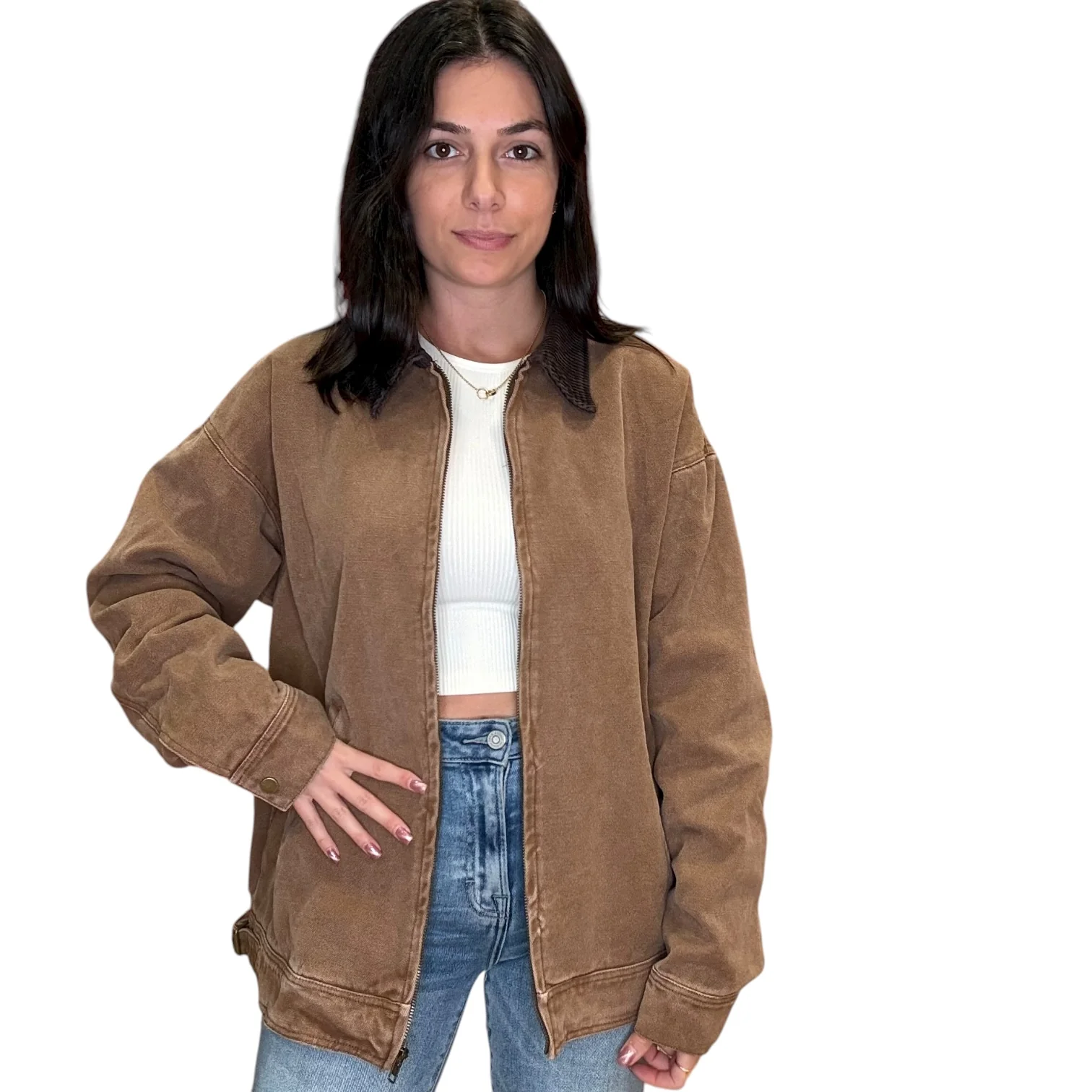 Vintage Brown Corduroy Barn Jacket