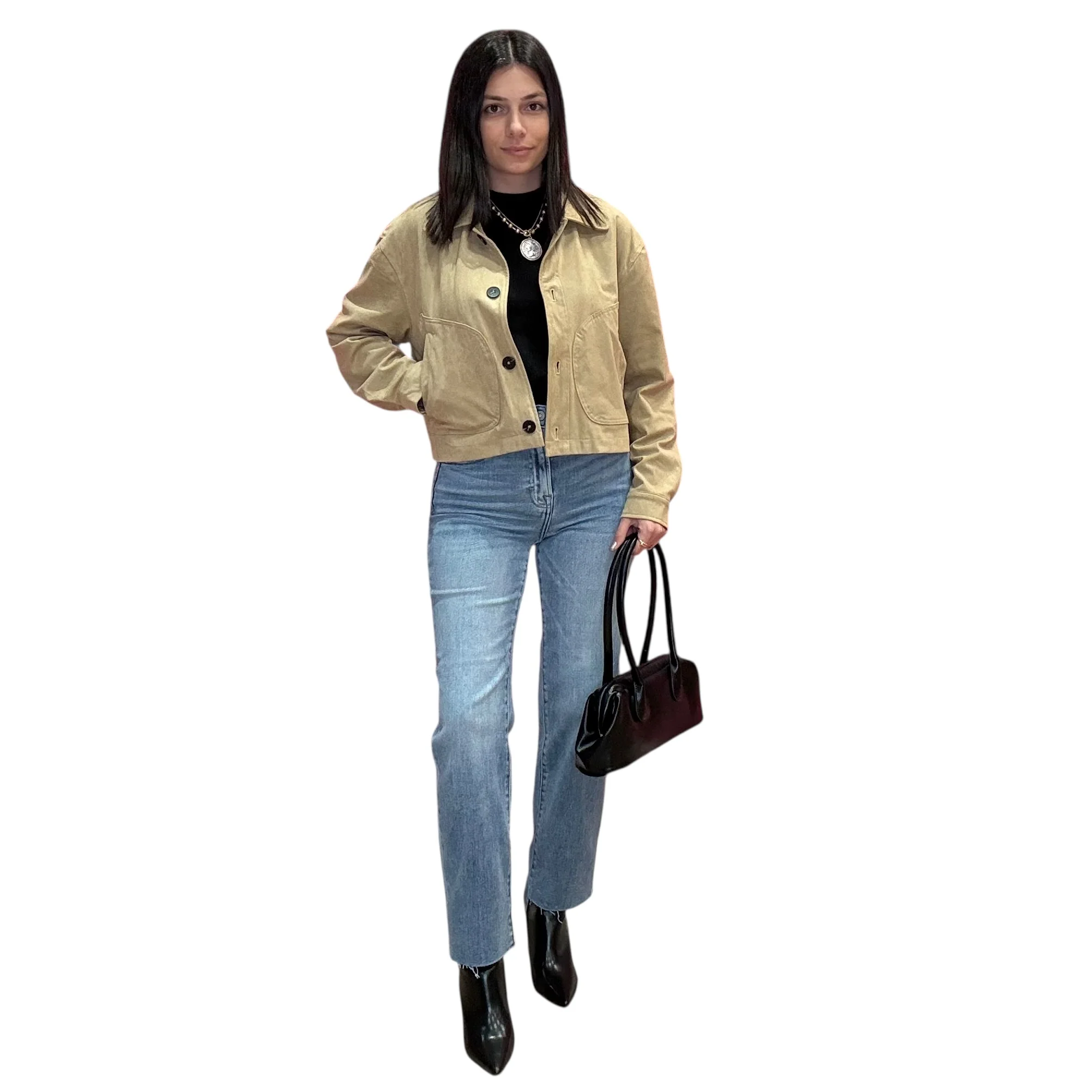 Camel Suede Pocket Jacket