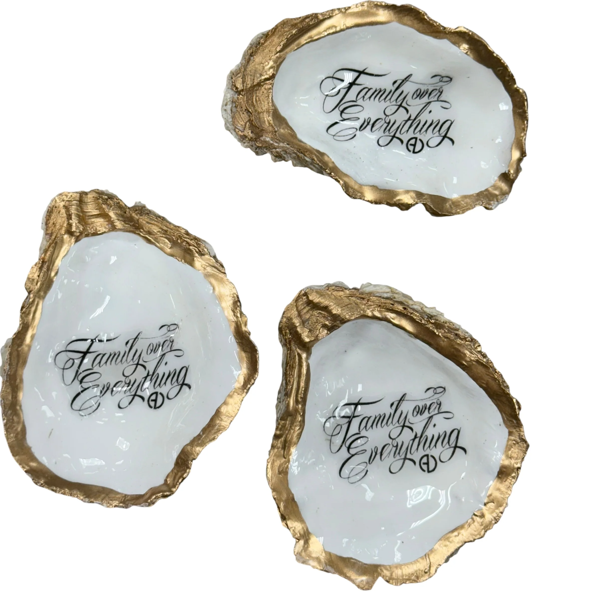 Family Over Everything® Oyster Trinket Dish