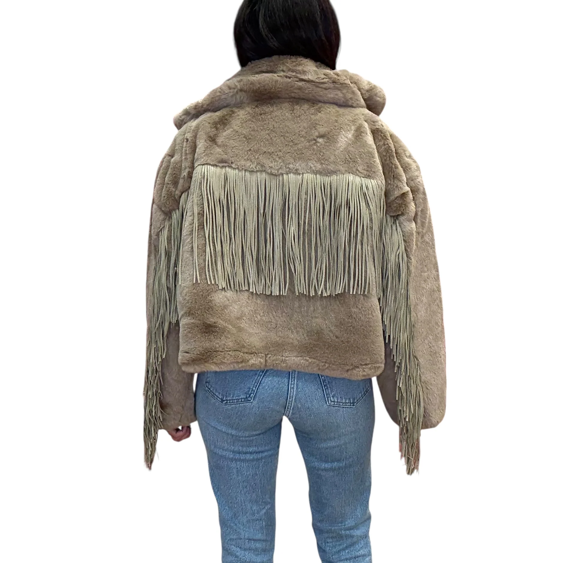Stardust Faux Fur Fringe Jacket