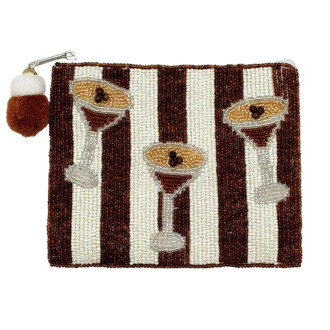 Espresso Martini Beaded Coin Pouch