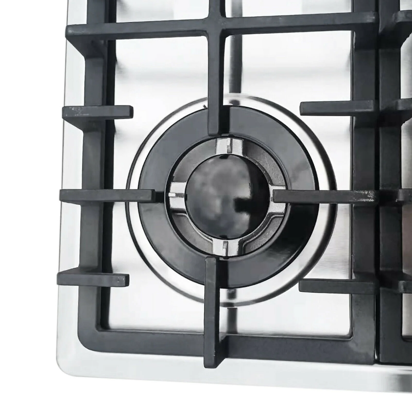 Cooktop Frame Fetcoi, Stainless Steel 4-Burner Gas Cooktop,Built-In Gas Cooktop Iron ...