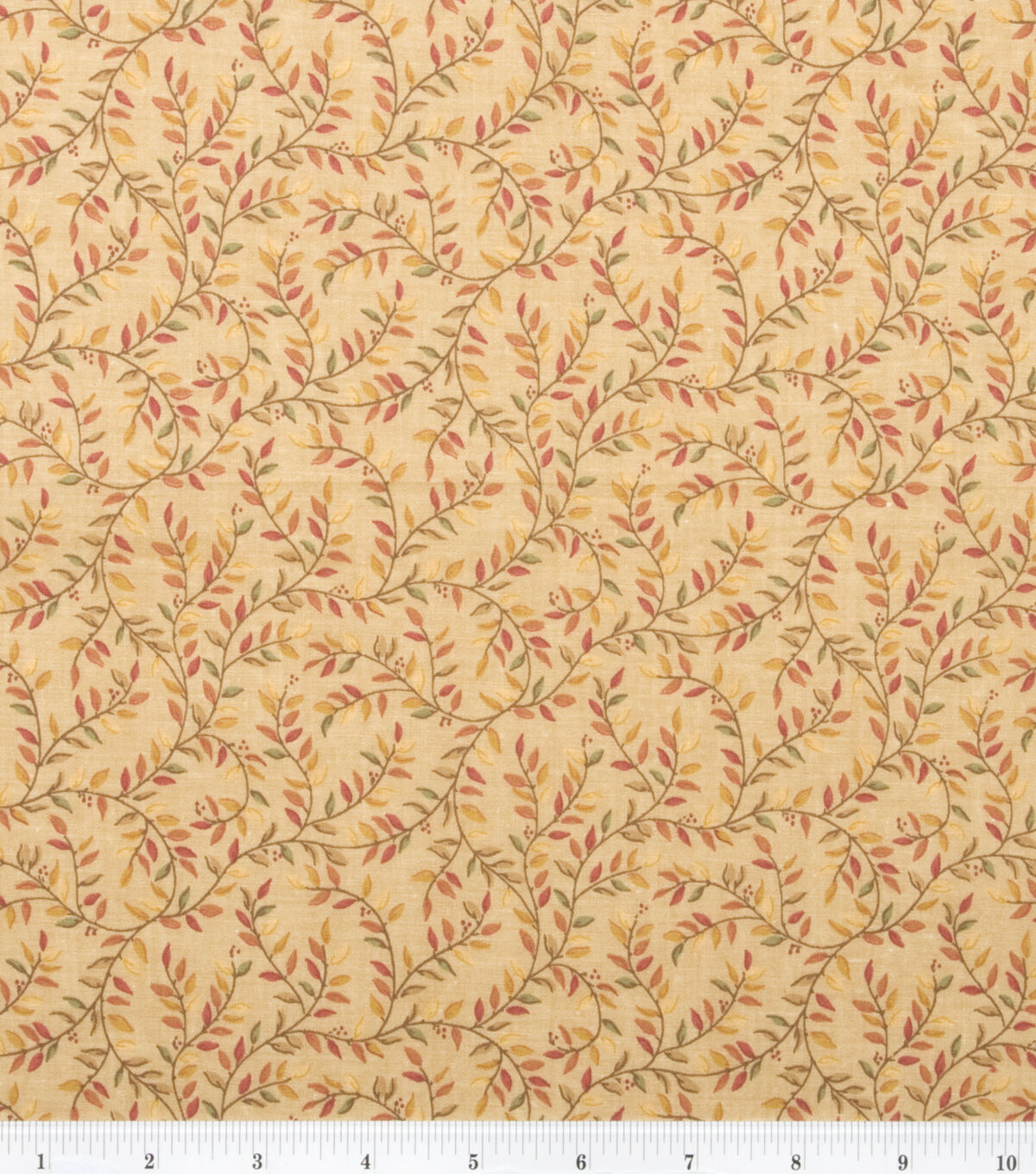 Gold Vines Quilt Cotton Fabric by Keepsake Calico