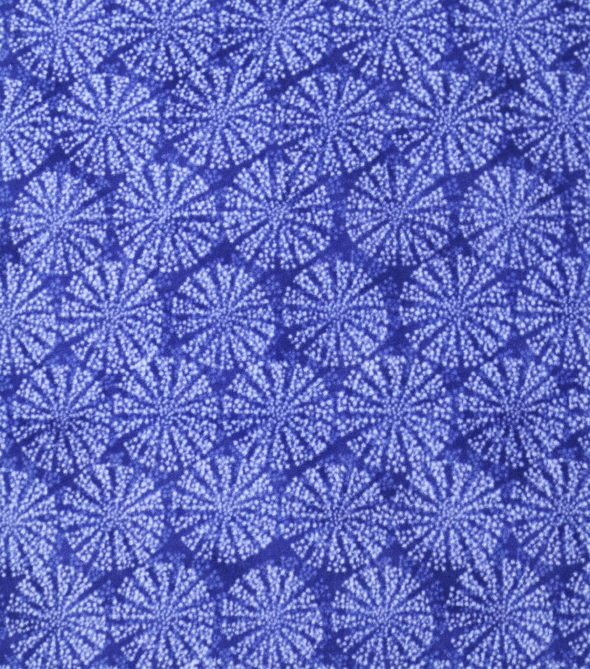 Shells on Blue Anti Pill Fleece Fabric