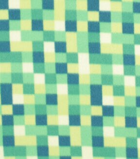 Pixal Geo Blizzard Fleece Fabric