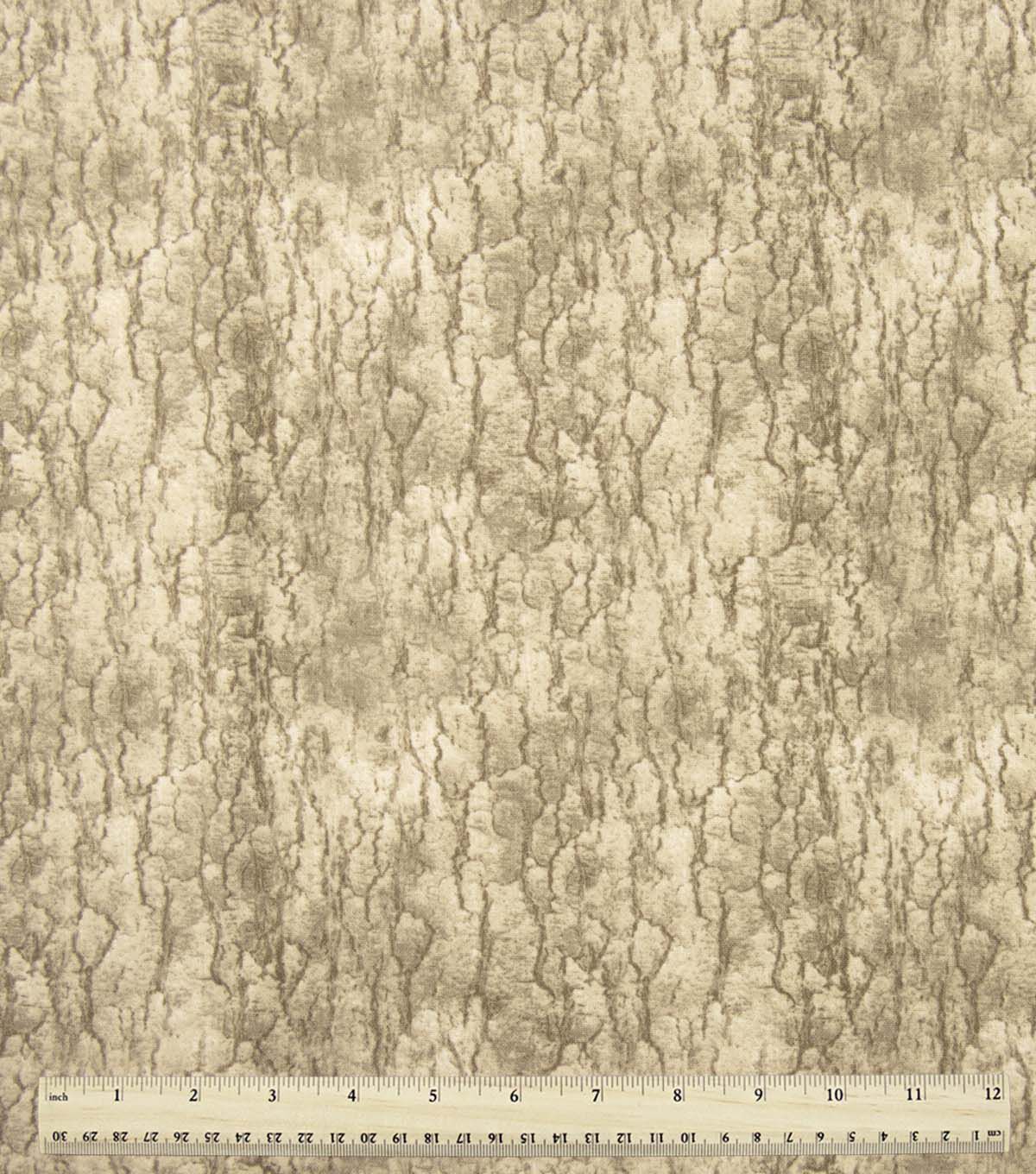 108 Wide Light Brown Tree Bark Texture Flannel Fabric