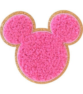 Disney 3 Pink Chenille Minnie Mouse Patch