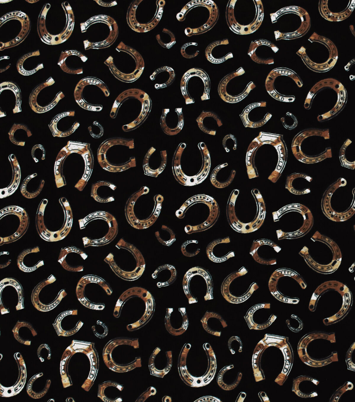 Horseshoes Super Snuggle Flannel Fabric